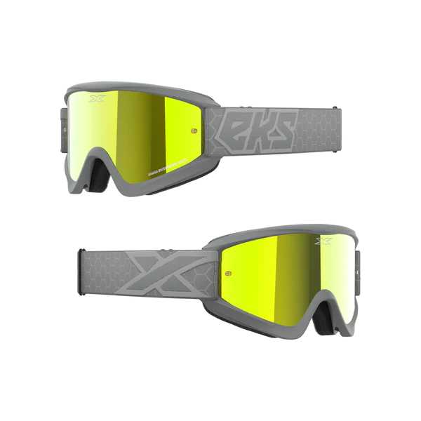 GOX FLAT-OUT MIRROR GOGGLE GREY – GOLD MIRROR LENS