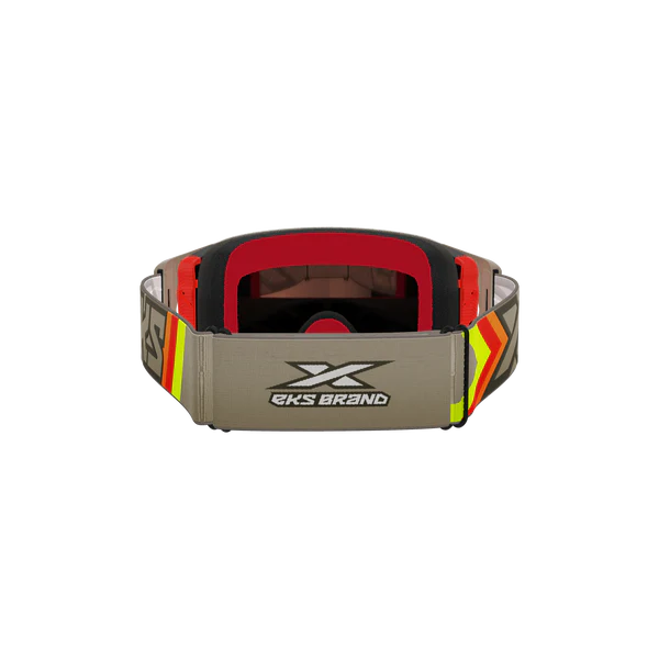 LUCID GOGGLE BLACK & TAN – RED MIRROR LENS