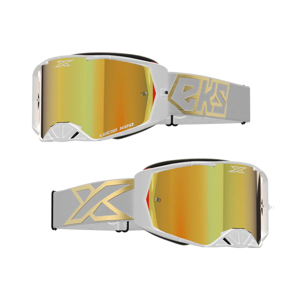 LUCID GOGGLE WHITE GOLD – GOLD MIRROR LENS