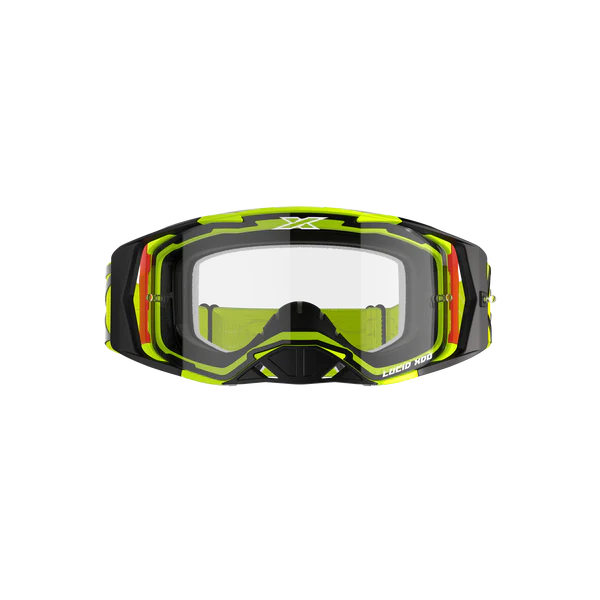 LUCID RACE FACE GOGGLE FLO YELLOW – CLEAR LENS