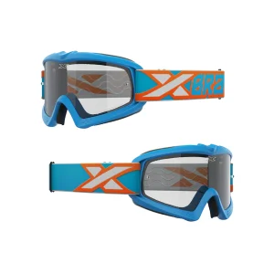 XGROM CLEAR YOUTH GOGGLE LIQUID CYAN, FLO ORANGE & WHITE