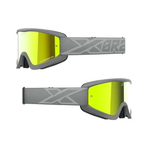 GOX FLAT-OUT MIRROR GOGGLE GREY & SILVER – GOLD MIRROR LENS